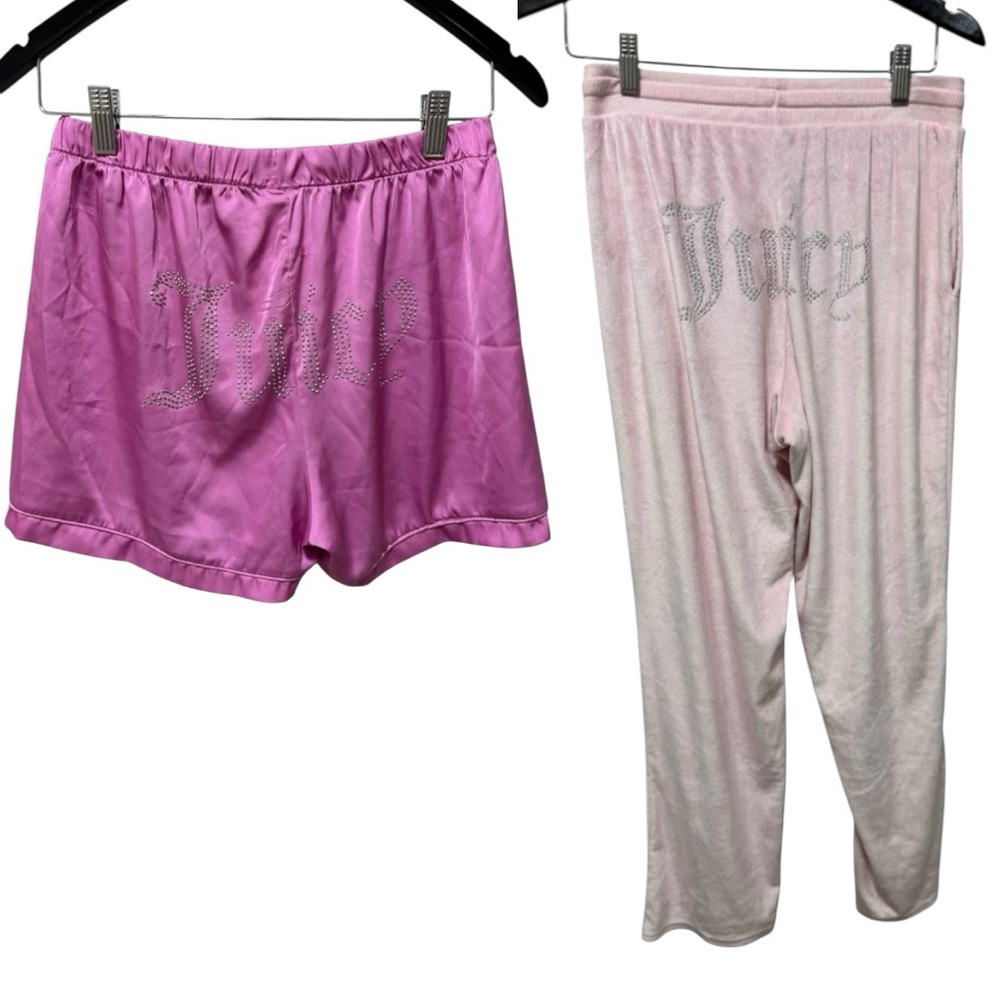 Juicy Couture Bling Bundle Shorts & Pants Pink